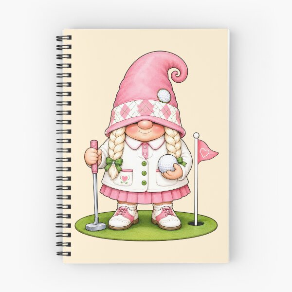 Item preview, Pink Fairway Gnome Golfing Charm designed and sold by Victor Shadehorn.
