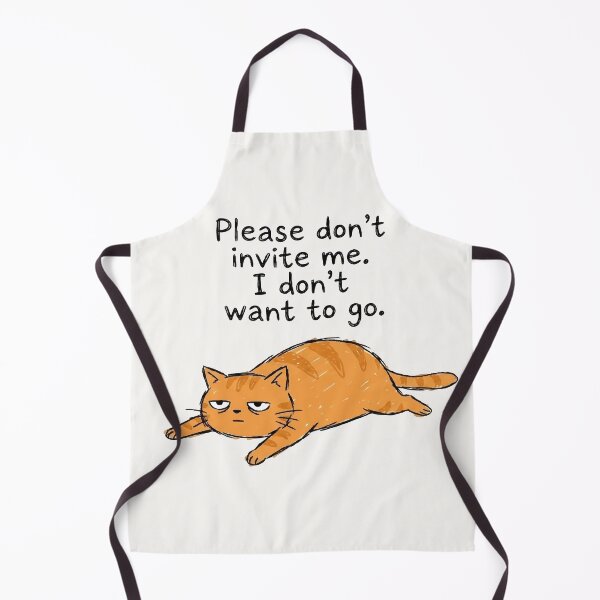 Item preview, Introverted Lazy Orange Cat Please Don't Invite Me designed and sold by Vanilla-Girl.