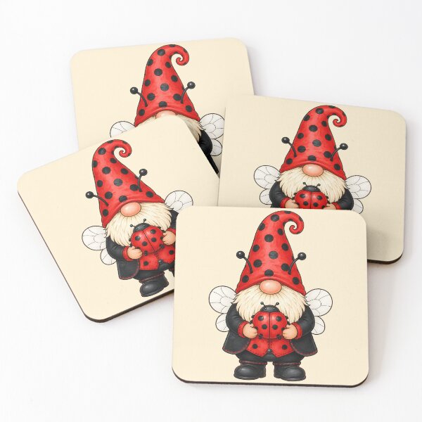 Item preview, Ladybug Gnome Garden Guardian designed and sold by Victor Shadehorn.