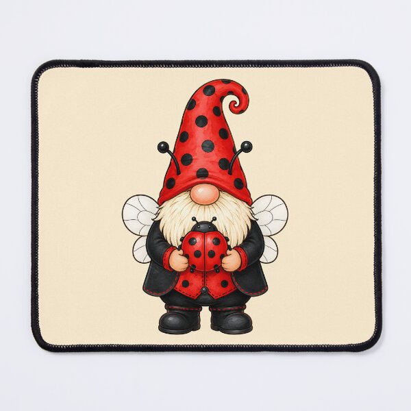 Item preview, Ladybug Gnome Garden Guardian designed and sold by Victor Shadehorn.