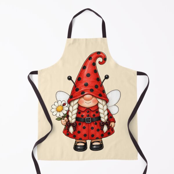 Item preview, Ladybug Gnome with Daisy Garden Charm designed and sold by Victor Shadehorn.
