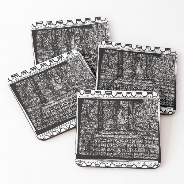 Item preview, Pillars of UGA, Athens, GA Stamp designed and sold by chickenscratch_ink22.
