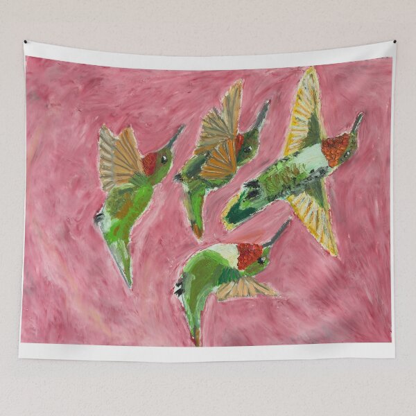 Item preview, Dancing Hummingbirds designed and sold by woodland-towers.