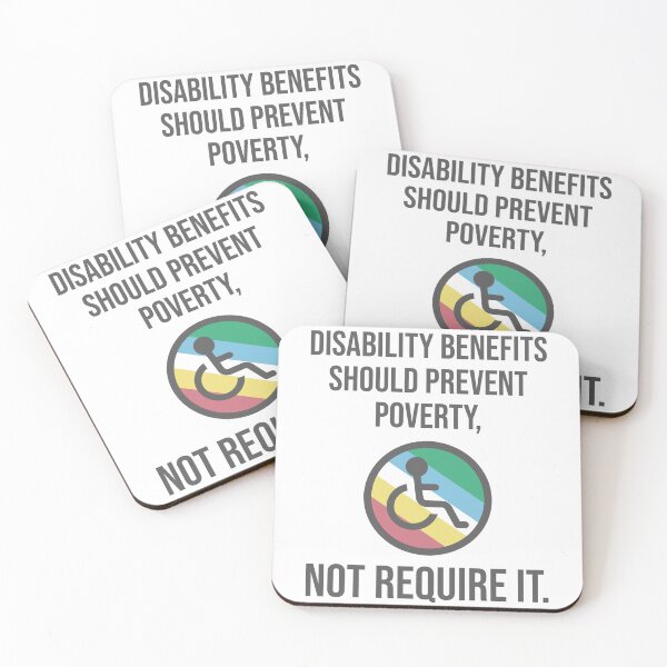 Item preview, Disability benefits should not require poverty. designed and sold by Rachel the Artist .