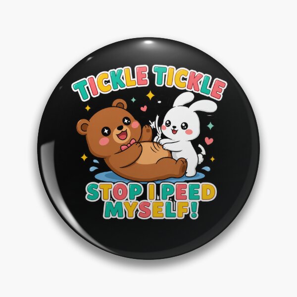 Item preview, Tickle Stop I Peed Myself Cute Animal Bear Bunny Graphic designed and sold by MagicSD Designs.