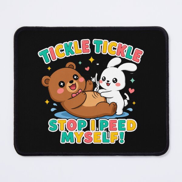 Item preview, Tickle Stop I Peed Myself Cute Animal Bear Bunny Graphic designed and sold by MagicSD Designs.