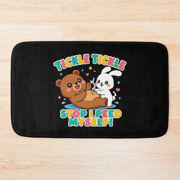 Item preview, Tickle Stop I Peed Myself Cute Animal Bear Bunny Graphic designed and sold by MagicSD Designs.