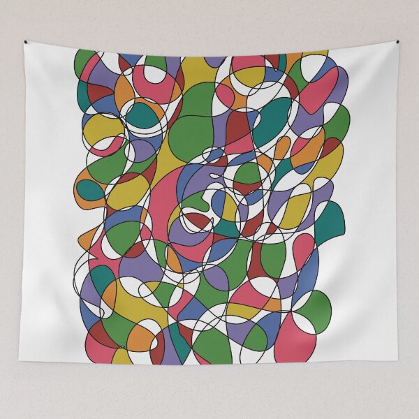 Item preview, Colourful doodle scribbles designed and sold by Line & Tide.