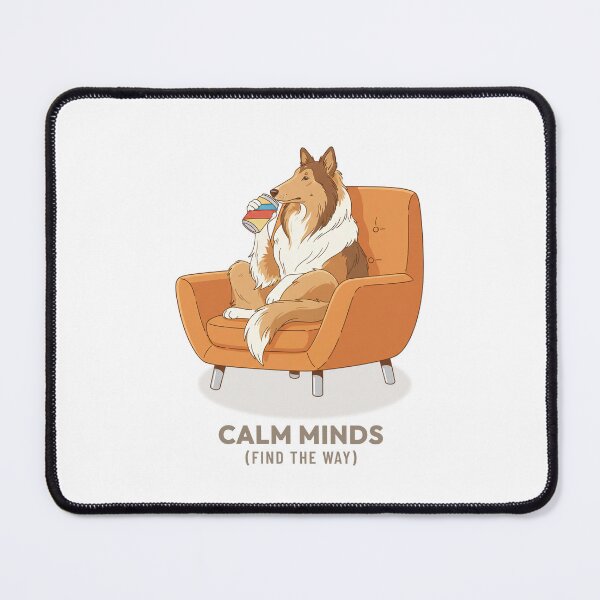 Item preview, Collie Drinking Soda Vintage Aesthetic designed and sold by COZY VINTAGE animal.