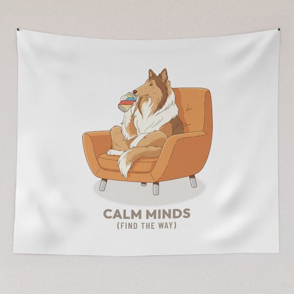 Item preview, Collie Drinking Soda Vintage Aesthetic designed and sold by COZY VINTAGE animal.