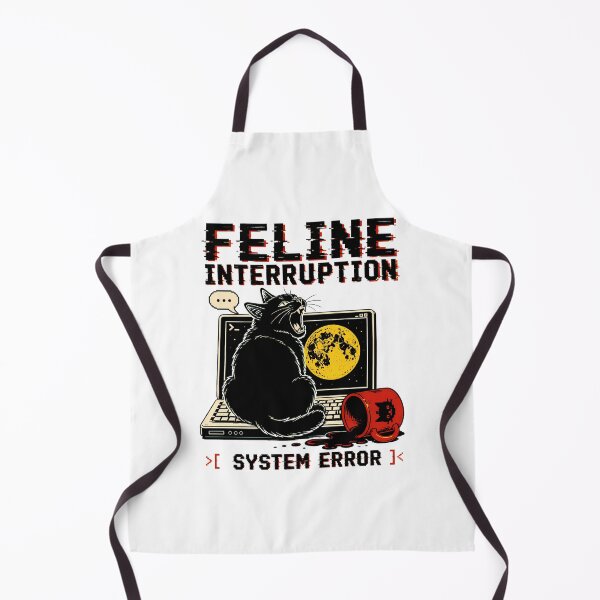 Item preview, Feline Interruption System Error Coffee Spill designed and sold by chattsuede.
