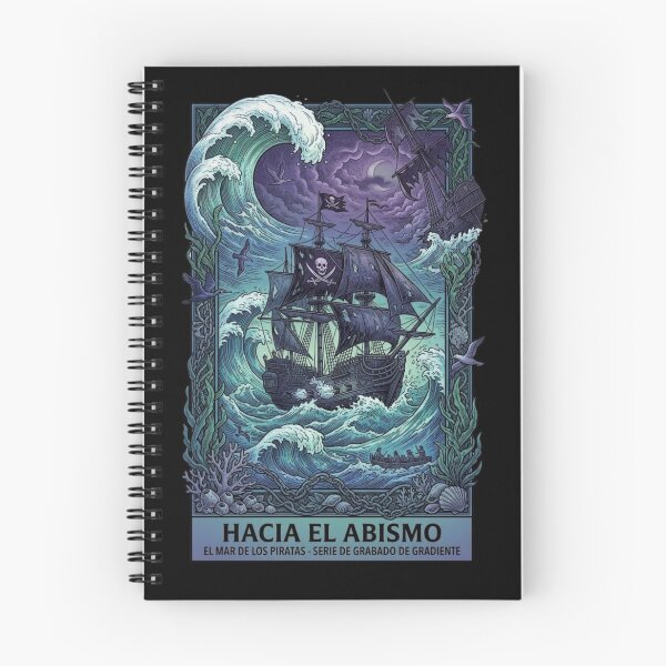 Item preview, Into the Abyss Pirate Ship Engraving designed and sold by Belrovera.
