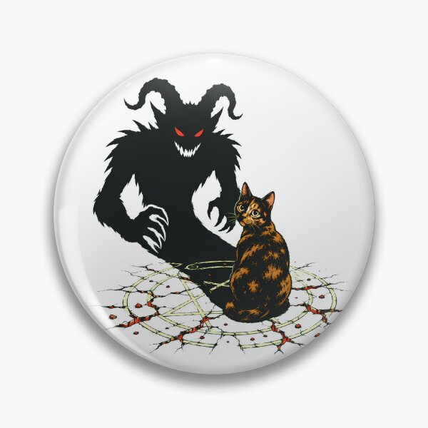 Item preview, Tortoiseshell Pentagram Summoning Gothic Shadow Demon Feline designed and sold by chattsuede.