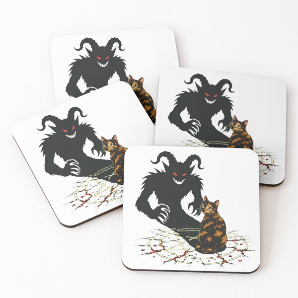 Item preview, Tortoiseshell Pentagram Summoning Gothic Shadow Demon Feline designed and sold by chattsuede.
