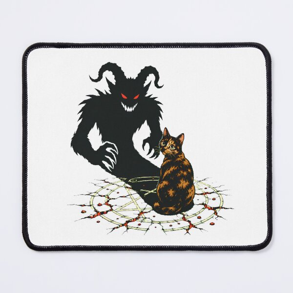 Item preview, Tortoiseshell Pentagram Summoning Gothic Shadow Demon Feline designed and sold by chattsuede.