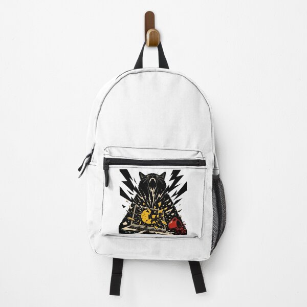 Item preview, Angry Black Feline Destroying Laptop Lightning Bolt designed and sold by chattsuede.