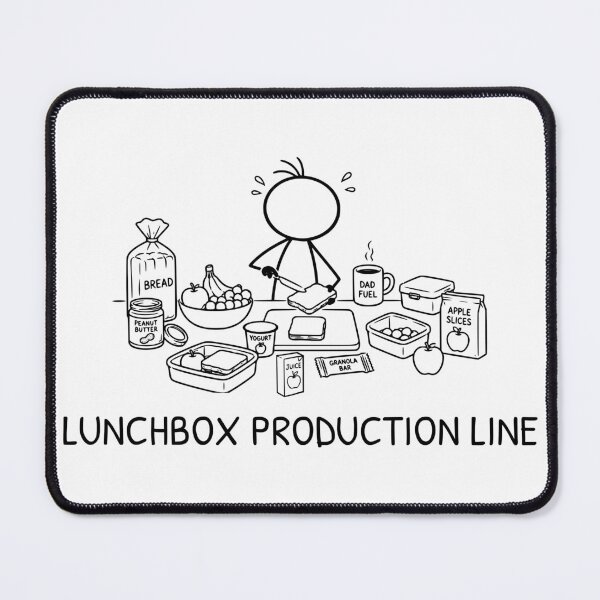 Item preview, Funny Lunchbox Dad Shirt | Back to School Parent Humor | Lunchbox Production Line designed and sold by Pebl-Co.