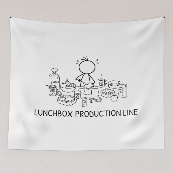 Item preview, Funny Lunchbox Dad Shirt | Back to School Parent Humor | Lunchbox Production Line designed and sold by Pebl-Co.
