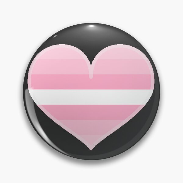 Item preview, Demigirl Pink Pride Heart [Dark Edition] designed and sold by Roxzania.