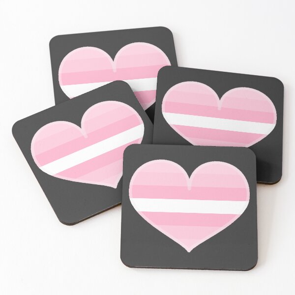 Item preview, Demigirl Pink Pride Heart [Dark Edition] designed and sold by Roxzania.
