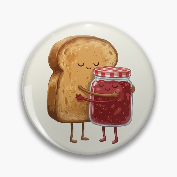 Item preview, Toast Hugging Strawberry Jam designed and sold by Gkinoki.