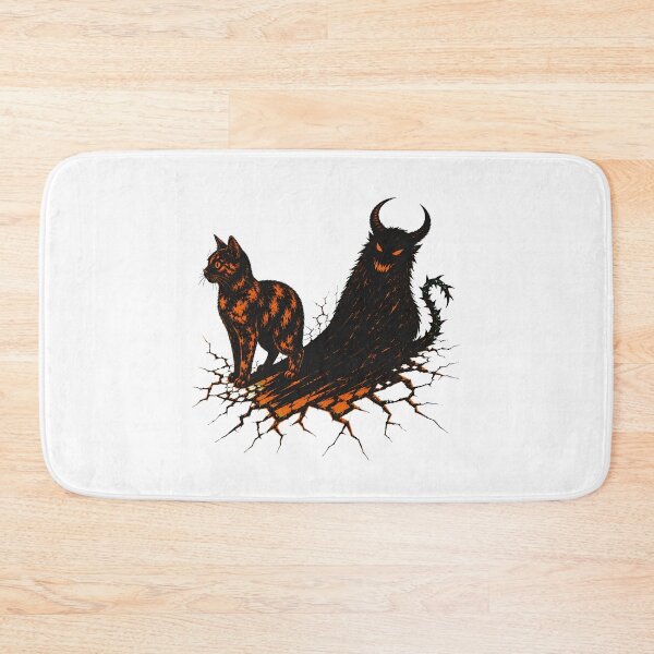 Item preview, Gothic Tabby Inner Demon Spooky Feline Shadow designed and sold by chattsuede.