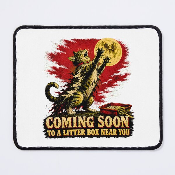 Item preview, Litter Box Horror Parody Tabby Werewolf Howling designed and sold by chattsuede.