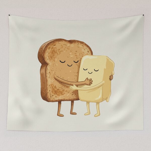 Item preview, Toast Hugging Butter designed and sold by Gkinoki.