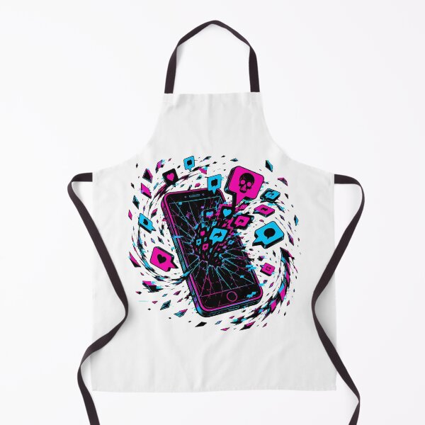 Item preview, Digital Detox Shattered Phone Notification Chaos designed and sold by chattsuede.