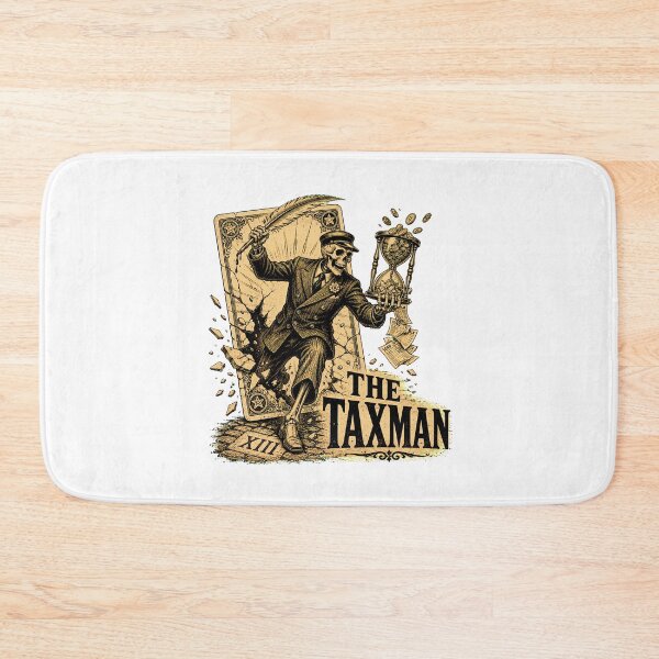 Item preview, Tax Season Skeleton Tarot Engraving Dark Humor designed and sold by chattsuede.