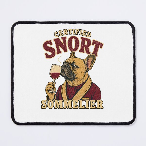 Item preview, Certified Snort Sommelier Bulldog designed and sold by Sandydesign.