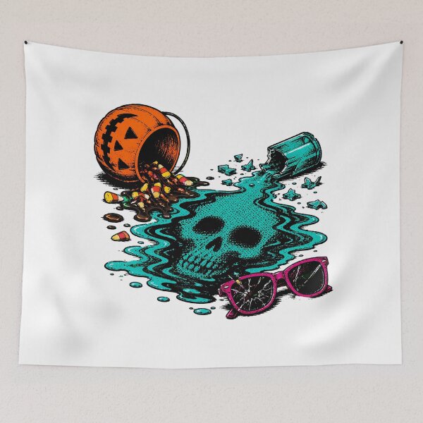 Item preview, Pop Punk Skull Candy Corn Halftone Sunglasses designed and sold by chattsuede.