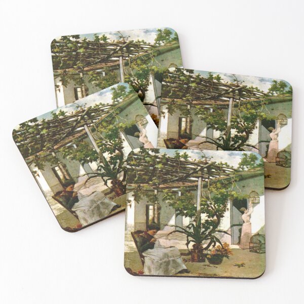Item preview, Patio Interior Vintage Paiting Antonio Herrera Toro designed and sold by aponwao.