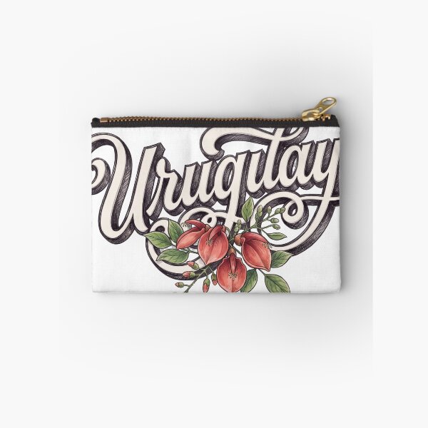 Item preview, Uruguay Ceibo Floral Vintage Lettering designed and sold by castillomiami.