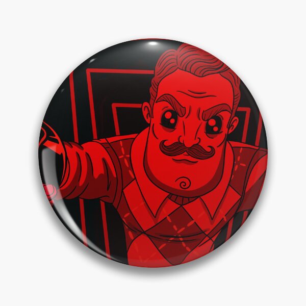 Item preview, Hello Neighbor First Person Fan Art | Red Horror Illustration | Official Fan Art designed and sold by Let There Be Art Studio.