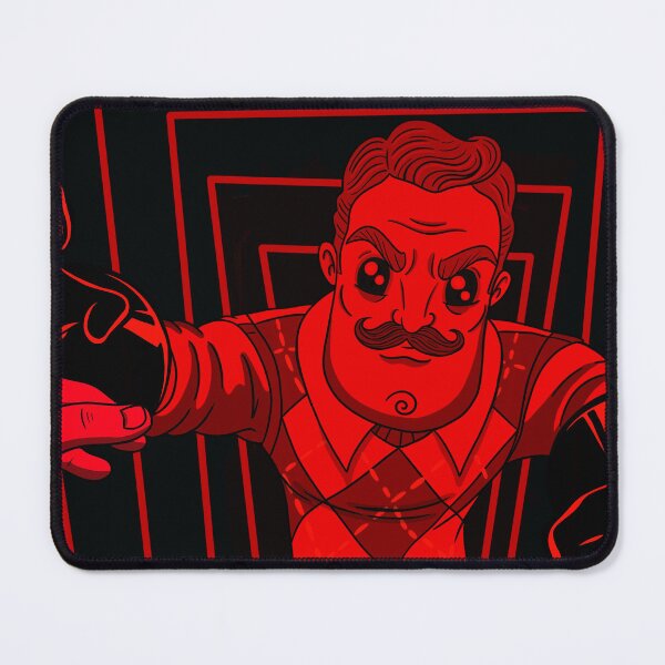 Item preview, Hello Neighbor First Person Fan Art | Red Horror Illustration | Official Fan Art designed and sold by Let There Be Art Studio.