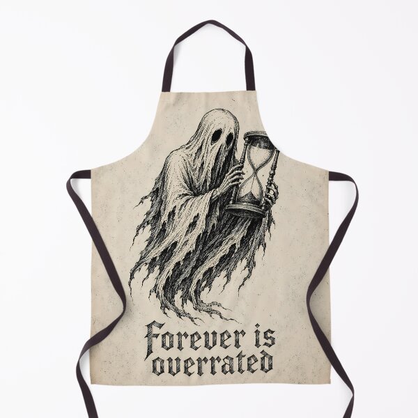 Item preview, Forever Is Overrated Ghost Gothic Sepia Engraving Hourglass designed and sold by chattsuede.