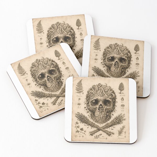 Item preview, Gothic Botanical Skull Dark Academia Herbology Study designed and sold by chattsuede.