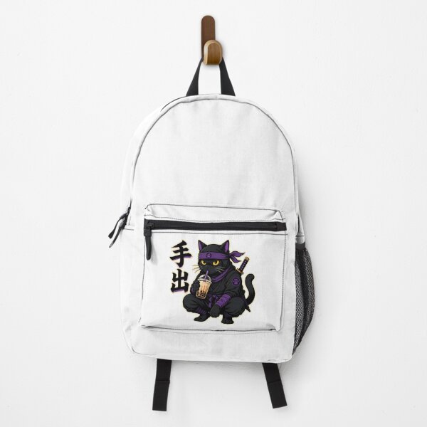 Item preview, Ninja Cat Boba Tea Kawaii Black Cat Anime designed and sold by chattsuede.