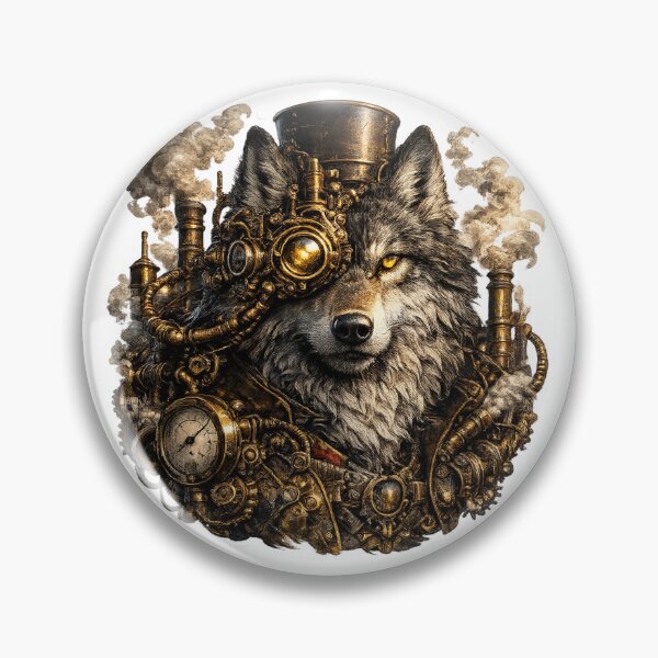 Item preview, Steampunk Wolf designed and sold by VerdePegajoso.