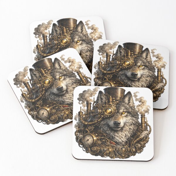 Item preview, Steampunk Wolf designed and sold by VerdePegajoso.