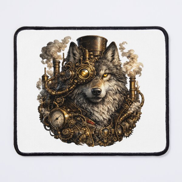 Item preview, Steampunk Wolf designed and sold by VerdePegajoso.