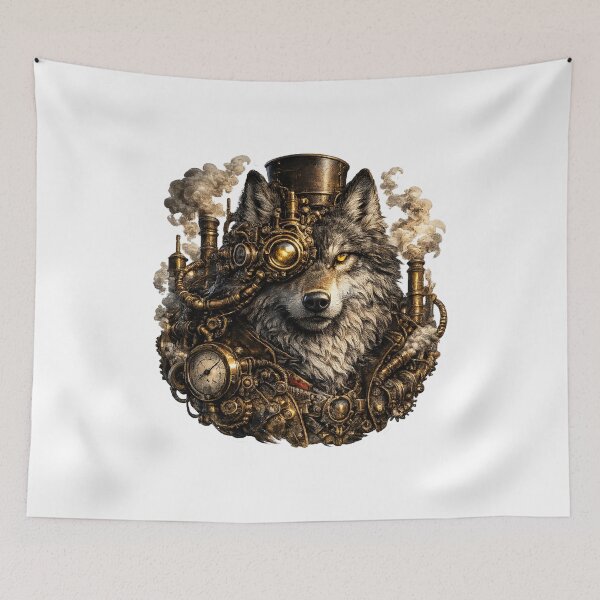 Item preview, Steampunk Wolf designed and sold by VerdePegajoso.
