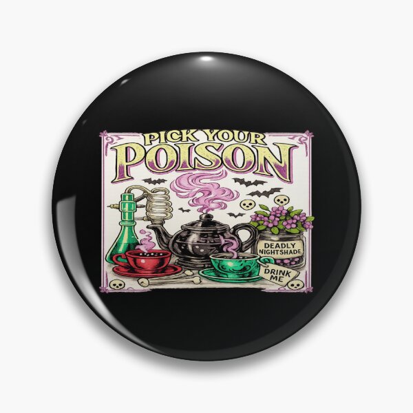 Item preview, Whimsigoth Poison Tea Shirt for Gothic Tea Lovers designed and sold by POD DYNASTY | Original Print On Demand T-Shirt Graphics.