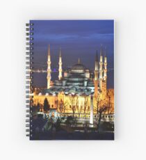 blue mosque istanbul turkey Spiral Notebook