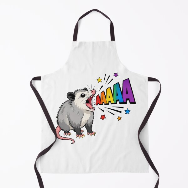 Item preview, Screaming Rainbow Opossum Meme Funny Cartoon Possum designed and sold by chattsuede.