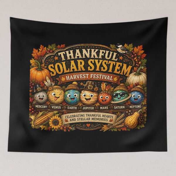 Item preview, Thankful Solar System Harvest Festival designed and sold by DestenyStore.