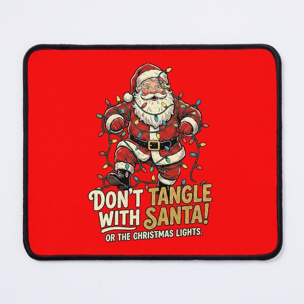 Item preview, Funny Tangled Santa Christmas Lights Holiday Graphic designed and sold by The secret storage room.