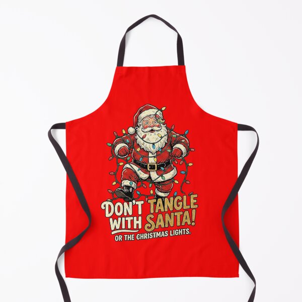 Item preview, Funny Tangled Santa Christmas Lights Holiday Graphic designed and sold by The secret storage room.