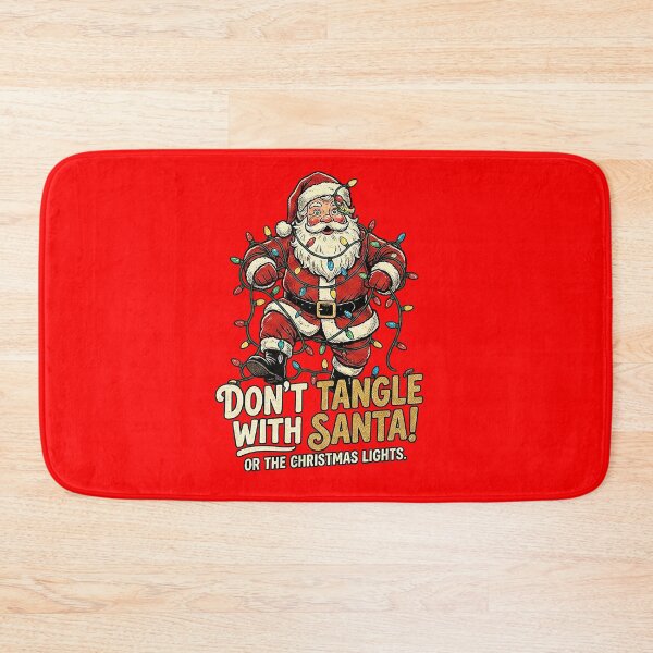 Item preview, Funny Tangled Santa Christmas Lights Holiday Graphic designed and sold by The secret storage room.